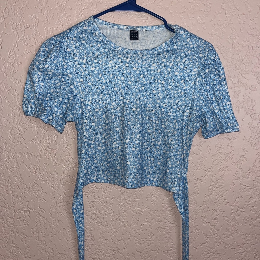 Floral Blue Women's Top